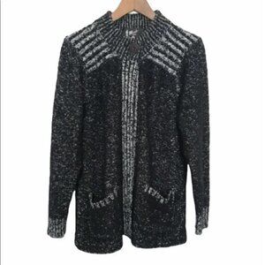Monto Por Le Chois Marled Knit Cardigan Sweater